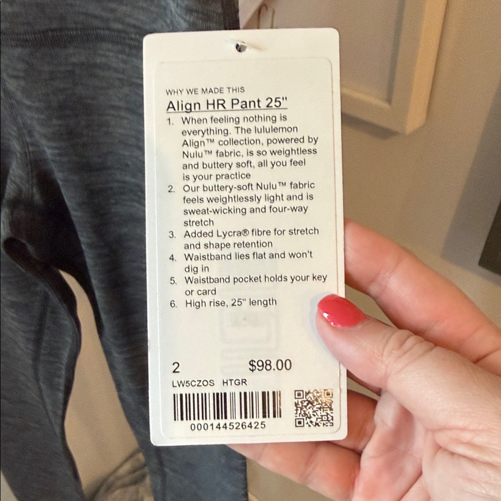 lululemon athletica Align HR Pant 25" Gray